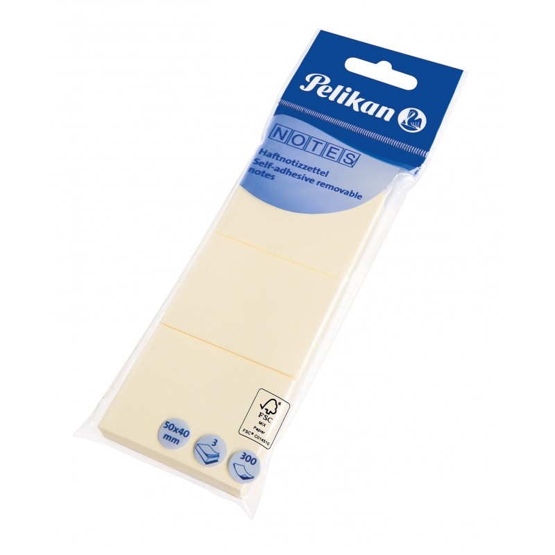 Pelikan Haftmemo 123 · 50 x 40 mm · gelb · 300 Blatt Pelikan Haftmemo 123 · 50 x 40 mm · gelb · 300 Blatt
