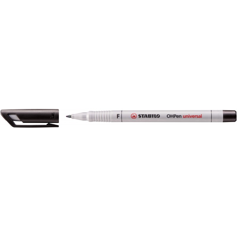 STABILO® Folienstift STABILO® OHPen universal · Fein (F) 0,7 mm · wasserlöslich · schwarz STABILO® Folienstift STABILO® OHPen universal · Fein (F) 0,7 mm · wasserlöslich · schwarz