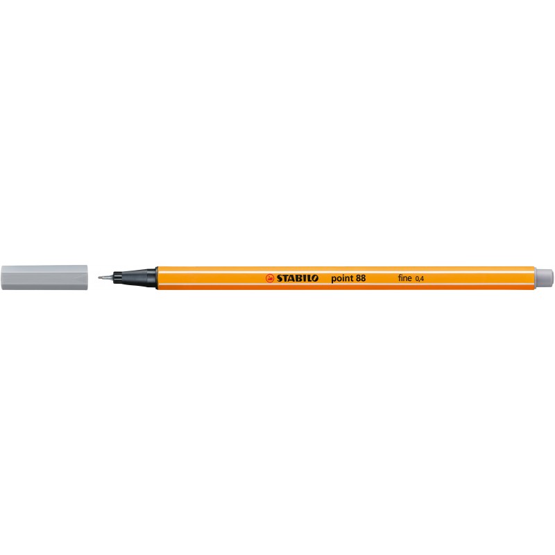 STABILO® Fineliner STABILO® point 88® · 0,4 mm · mittelgrau STABILO® Fineliner STABILO® point 88® · 0,4 mm · mittelgrau
