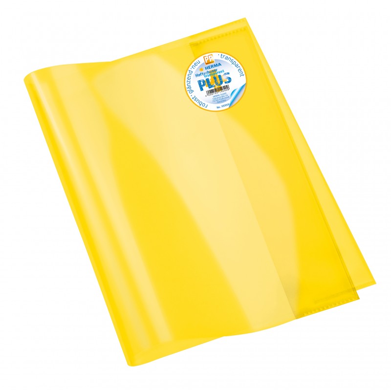 HERMA Heftschoner · Transparent PLUS · A4 · gelb HERMA Heftschoner · Transparent PLUS · A4 · gelb