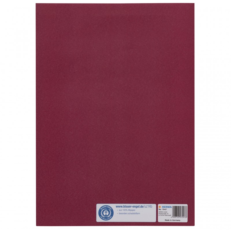 HERMA Heftschoner Papier A4 weinrot