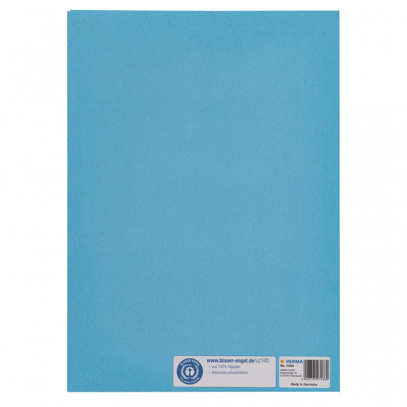 HERMA Heftschoner Papier A4 hellblau