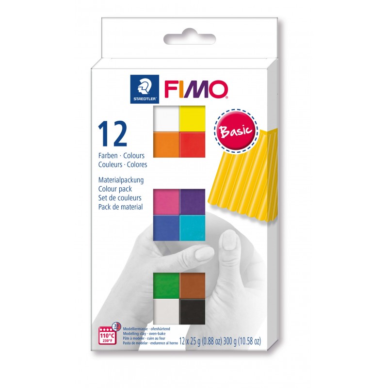copy of FIMO® soft ofenhärtende STAEDTLER® Modelliermasse - Kartonetui mit 12 sortierten Basic-Farben, 12 Halbblöcke à 25g copy of FIMO® soft ofenhärtende STAEDTLER® Modelliermasse - Kartonetui mit 12 sortierten Basic-Farben, 12 Halbblöcke à 25g