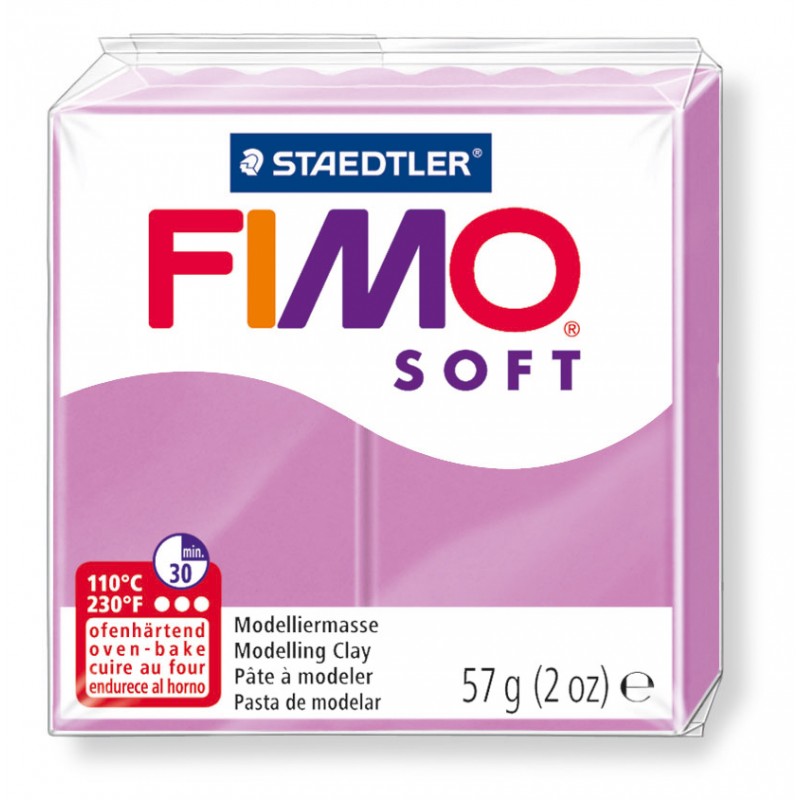 FIMO® soft ofenhärtende STAEDTLER® Modelliermasse - 57g - lavendel - 8020-62 FIMO® soft ofenhärtende STAEDTLER® Modelliermasse - 57g - lavendel - 8020-62