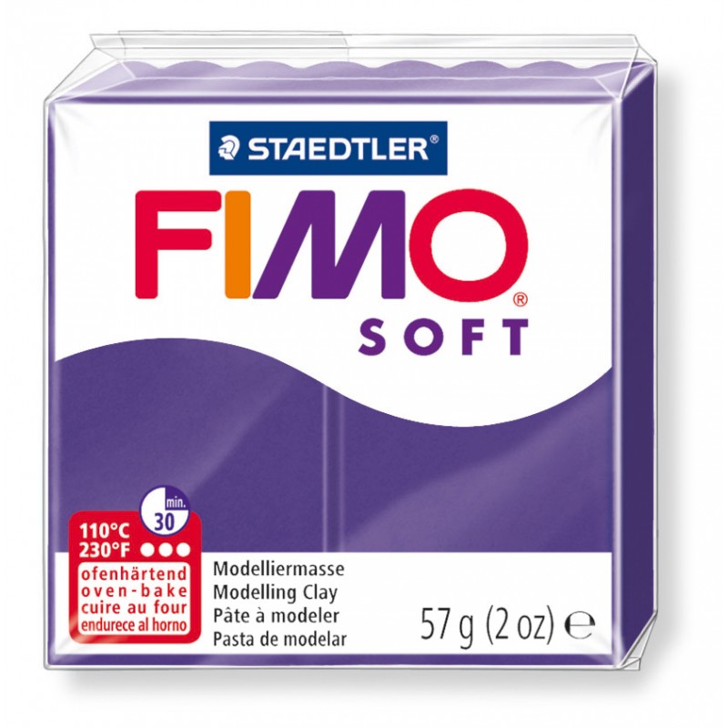 FIMO® soft ofenhärtende STAEDTLER® Modelliermasse - 57g - pflaume - 8020-63 FIMO® soft ofenhärtende STAEDTLER® Modelliermasse - 57g - pflaume - 8020-63