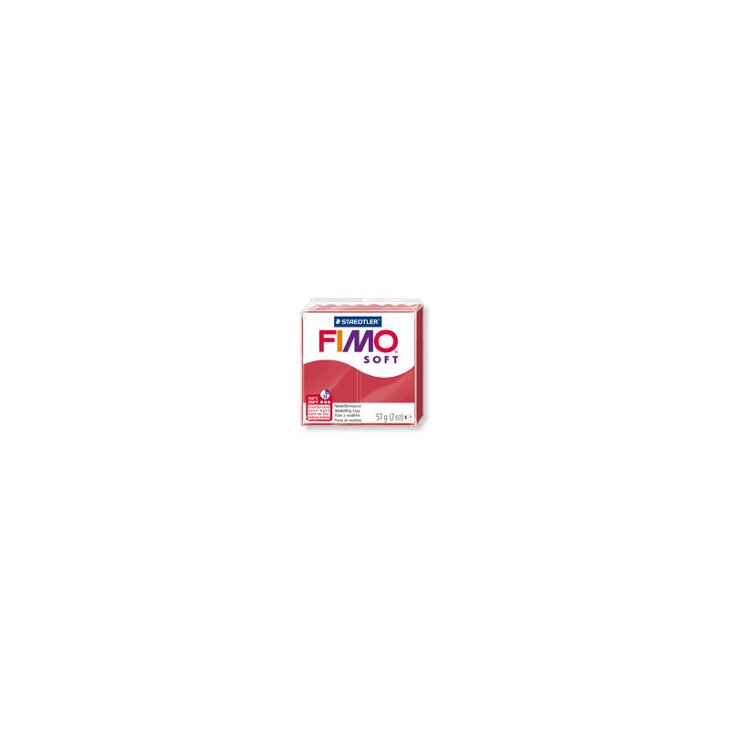 FIMO® soft ofenhärtende STAEDTLER® Modelliermasse - 57g - kirschrot - 8020-26 FIMO® soft ofenhärtende STAEDTLER® Modelliermasse - 57g - kirschrot - 8020-26