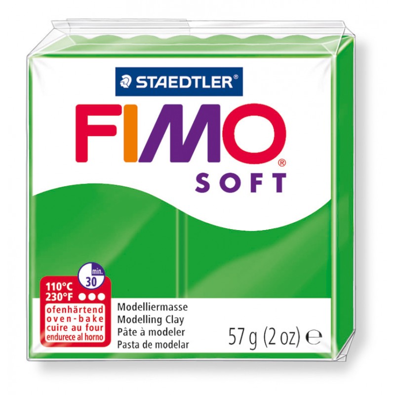 FIMO® soft ofenhärtende STAEDTLER® Modelliermasse - 57g - tropischgrün - 8020-53 FIMO® soft ofenhärtende STAEDTLER® Modelliermasse - 57g - tropischgrün - 8020-53