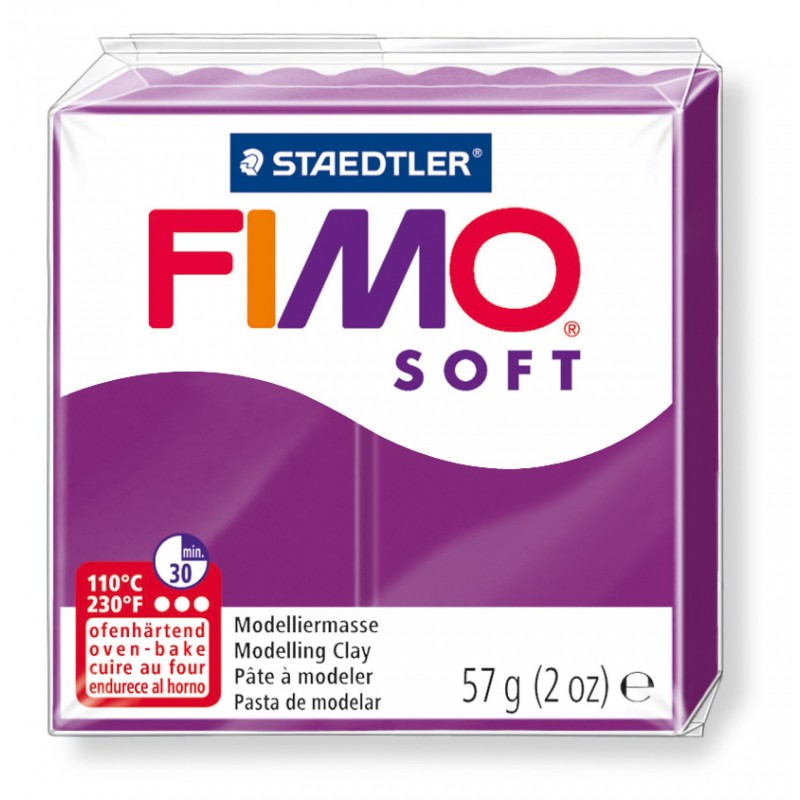 FIMO® soft ofenhärtende STAEDTLER® Modelliermasse - 57g - purpur lila - 8020-61 FIMO® soft ofenhärtende STAEDTLER® Modelliermasse - 57g - purpur lila - 8020-61