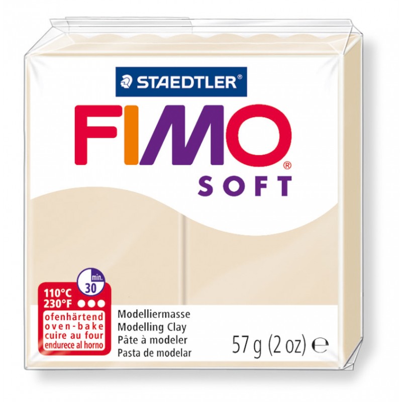 FIMO® soft ofenhärtende STAEDTLER® Modelliermasse - 57g - sahara beige - 8020-70 FIMO® soft ofenhärtende STAEDTLER® Modelliermasse - 57g - sahara beige - 8020-70