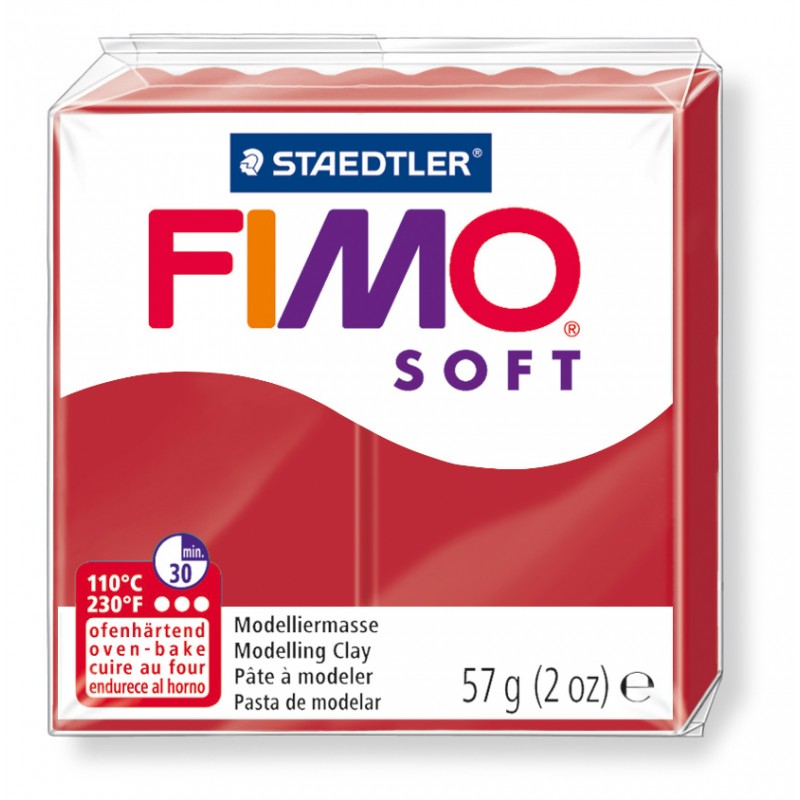 FIMO® soft ofenhärtende STAEDTLER® Modelliermasse - 57g - weihnachtsrot - 8020-2 P FIMO® soft ofenhärtende STAEDTLER® Modelliermasse - 57g - weihnachtsrot - 8020-2 P