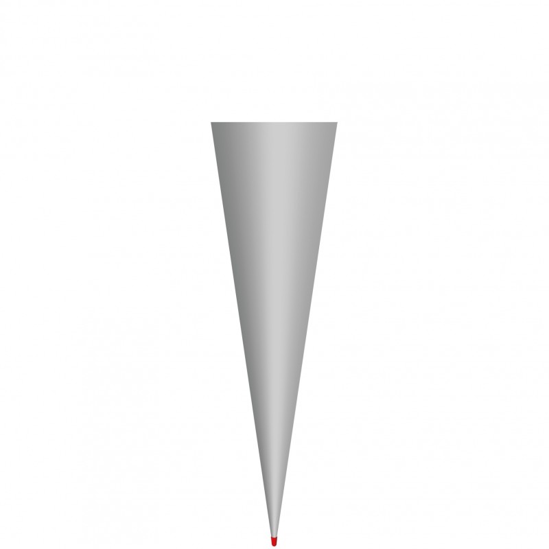 Roth Schultütenrohling · grau · 70cm Roth Schultütenrohling · grau · 70cm