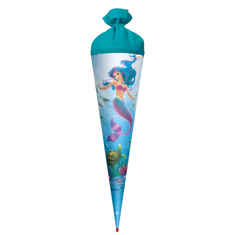Roth Schultüte / Zuckertüte · mit Filzverschluss · 70cm · rund · Meerjungfrau Roth Schultüte / Zuckertüte · mit Filzverschluss · 70cm · rund · Meerjungfrau