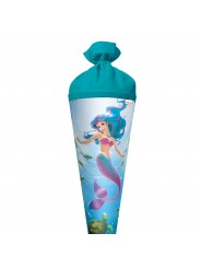 Roth Schultüte / Zuckertüte · mit Filzverschluss · 70cm · rund · Meerjungfrau