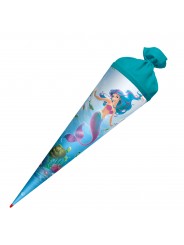 Roth Schultüte / Zuckertüte · mit Filzverschluss · 70cm · rund · Meerjungfrau