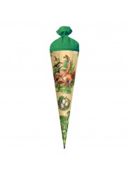 Roth Schultüte / Zuckertüte · mit Filzverschluss · 70cm · rund · Veganosaurus