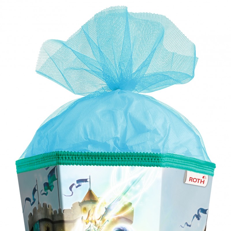 Roth Schultüte / Zuckertüte · mit Tüllverschluss · 85cm · 6-eckig · Ritter