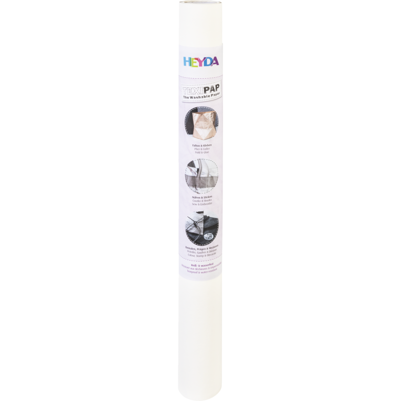 Heyda · TexiPap · Washpaper Papier · 50 x 110 cm · weiß Heyda · TexiPap · Washpaper Papier · 50 x 110 cm · weiß