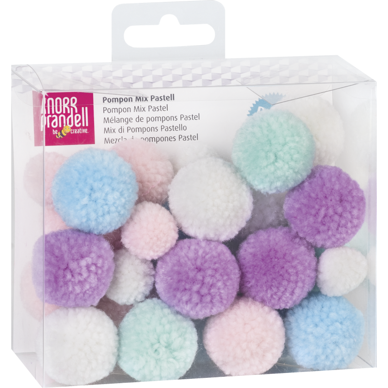 KNORR prandell · Pompon Mix Pastell · 30St KNORR prandell · Pompon Mix Pastell · 30St