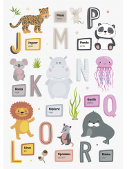 heyda Fenster-Sticker "ABC Tiere" · 4 Bogen im A4-Format