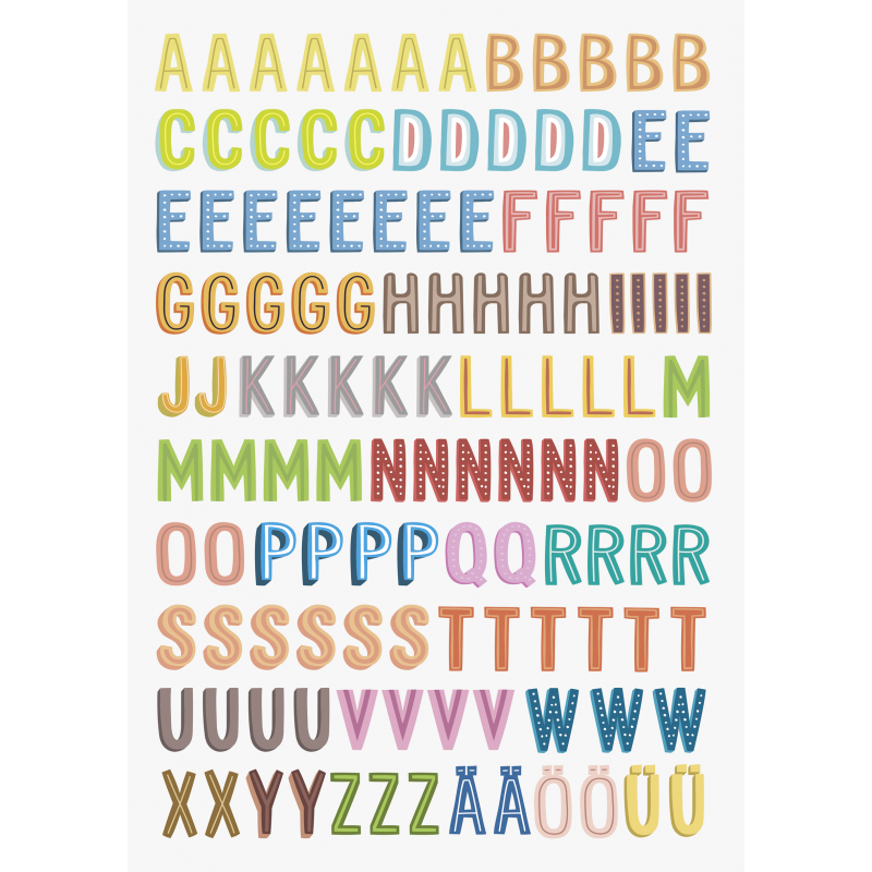 heyda Fenster-Sticker "ABC Tiere" · 4 Bogen im A4-Format