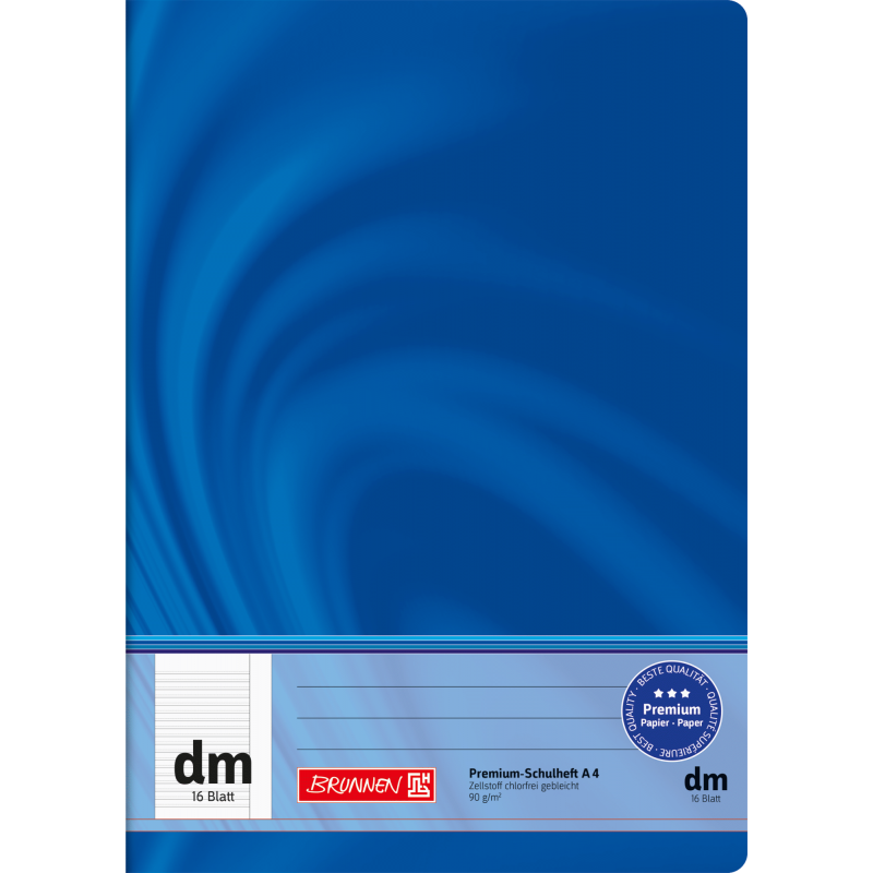 BRUNNEN Schulheft VIVENDI · DIN A4 · Lineatur dm · liniert - ab 3. Schuljahr · 16 Blatt · 90g Premiumpapier BRUNNEN Schulheft VIVENDI · DIN A4 · Lineatur dm · liniert - ab 3. Schuljahr · 16 Blatt · 90g Premiumpapier