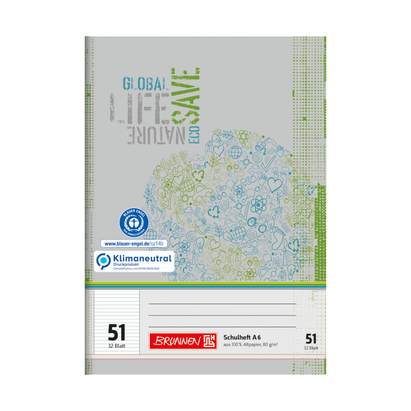 Oktavheft · DIN A6 · liniert · Lineatur 51 · 32 Blatt · Umweltpapier Oktavheft · DIN A6 · liniert · Lineatur 51 · 32 Blatt · Umweltpapier