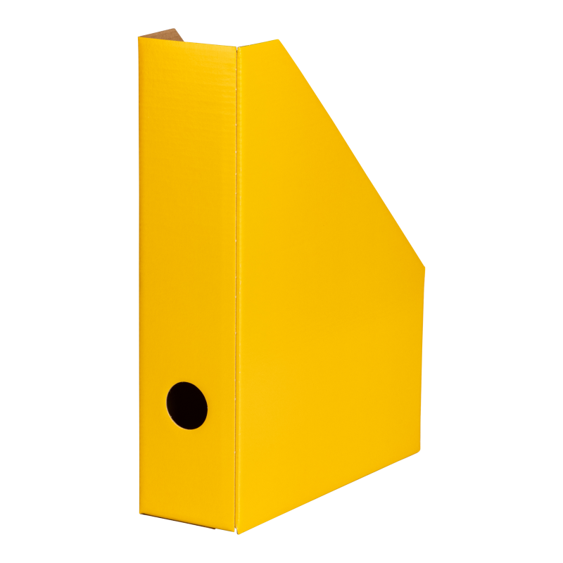 LANDRÉ Color Stehsammler · A4 · aus Wellkarton · schmal · gelb LANDRÉ Color Stehsammler · A4 · aus Wellkarton · schmal · gelb