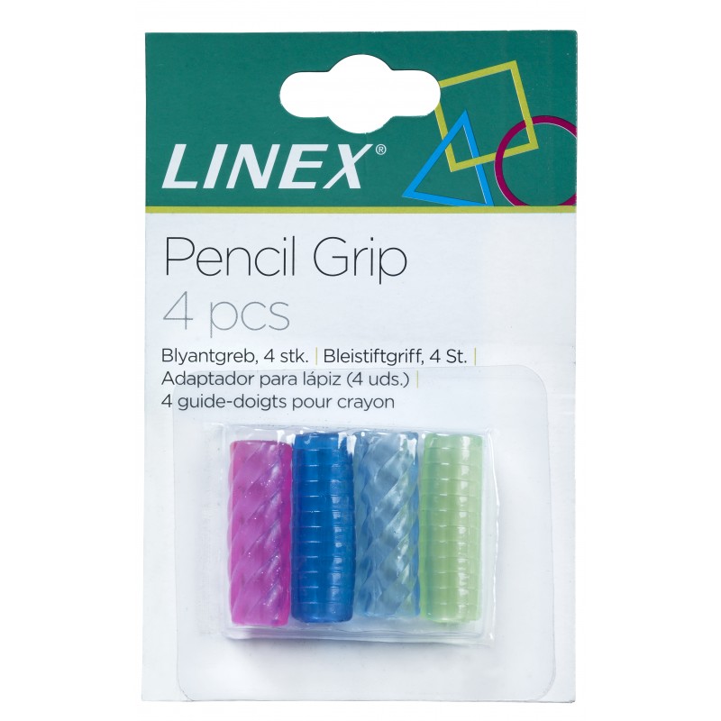 Linex Bleistiftgriff / Greifhilfe · für Standardbleistifte · 4 Stück Linex Bleistiftgriff / Greifhilfe · für Standardbleistifte · 4 Stück