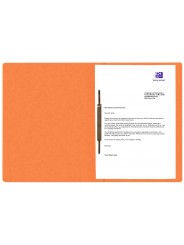 Oxford Top File + A4 Schnellhefter · exklusiver 390 g/m² Multi´Strat™ Karton· DIN A4 · orange