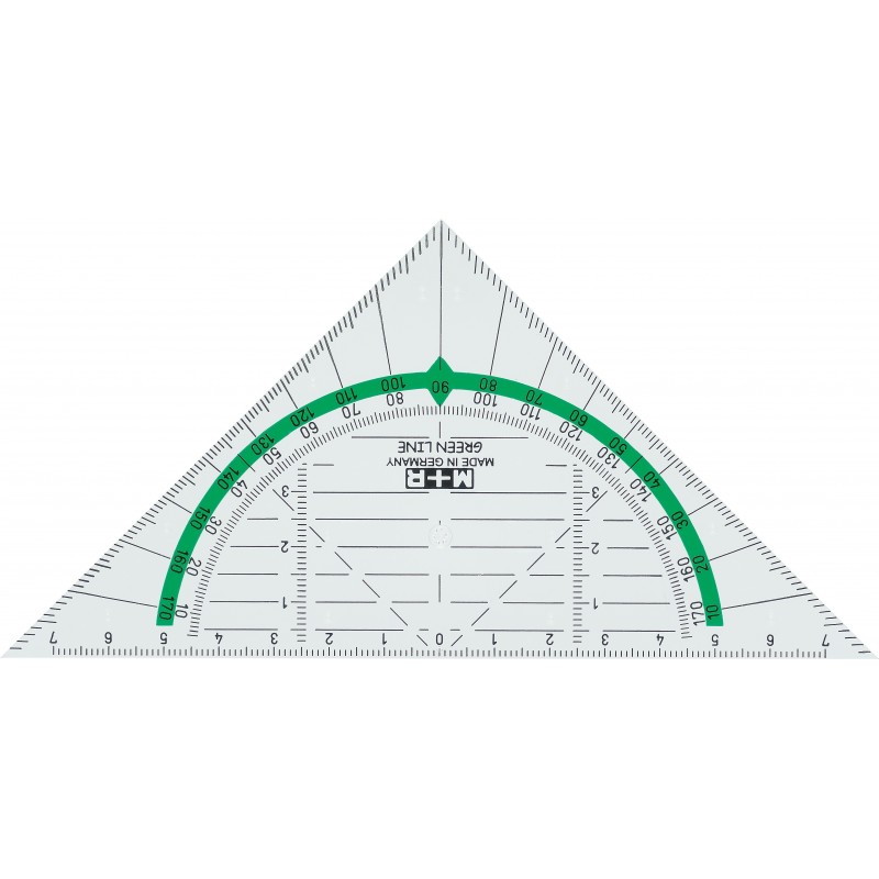 M+R Geo-Dreieck GreenLine · 16cm · glasklar M+R Geo-Dreieck GreenLine · 16cm · glasklar