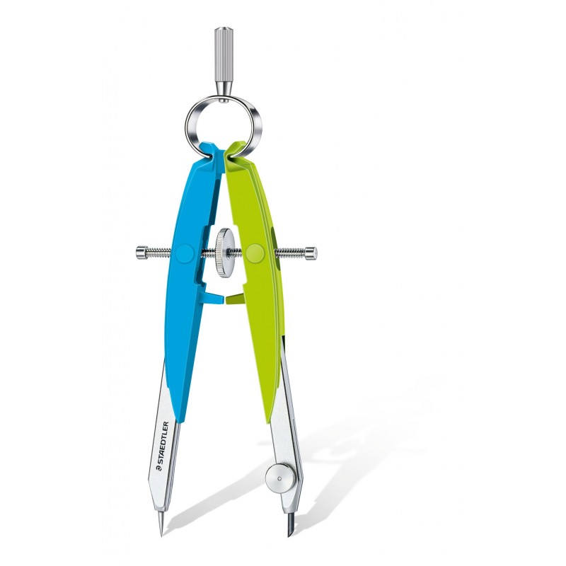 STAEDTLER® Zirkel · Mars® comfort · Präzisions-Geometriezirkel · neonblau-grün STAEDTLER® Zirkel · Mars® comfort · Präzisions-Geometriezirkel · neonblau-grün