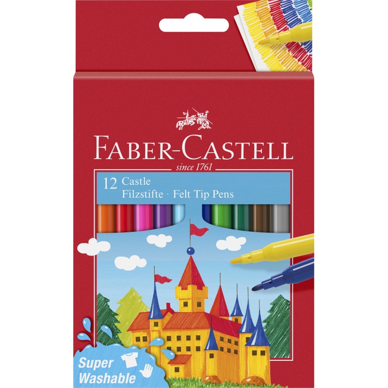 Faber-Castell · Filzstifte castle · 12 Farben Faber-Castell · Filzstifte castle · 12 Farben