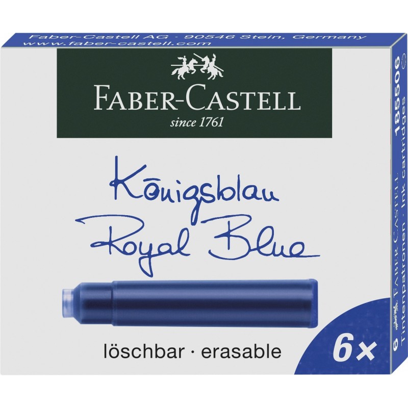 Faber-Castell · Patrone standard · 6er Etui · königsblau Faber-Castell · Patrone standard · 6er Etui · königsblau