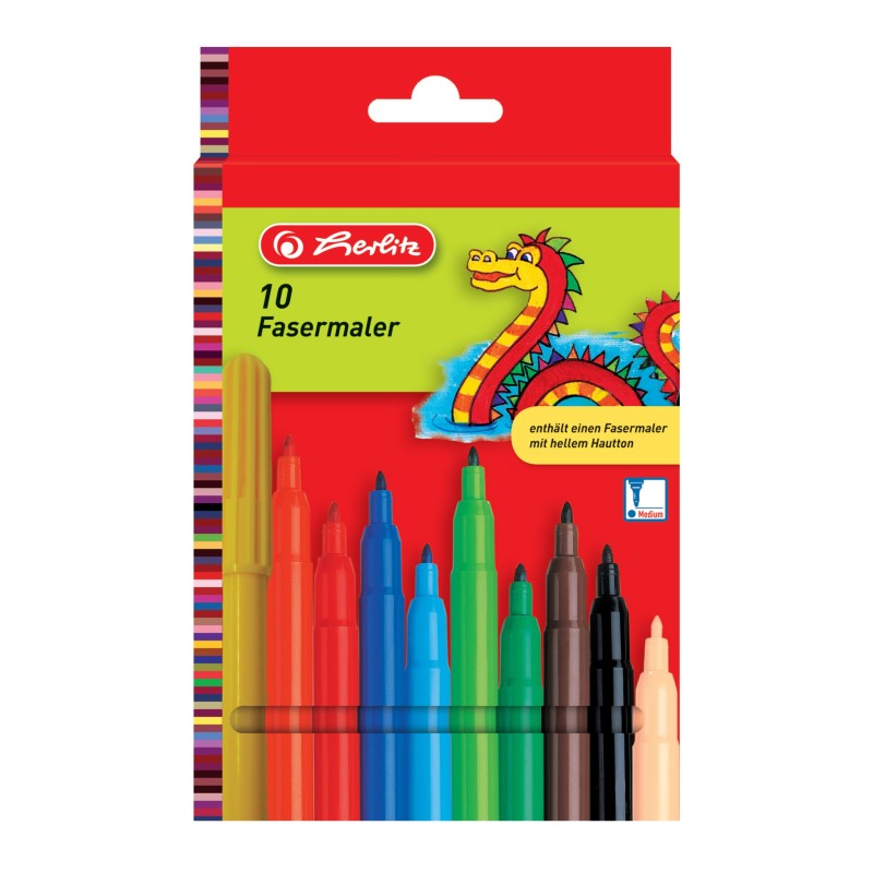 herlitz Fasermaler · 10 Farben herlitz Fasermaler · 10 Farben