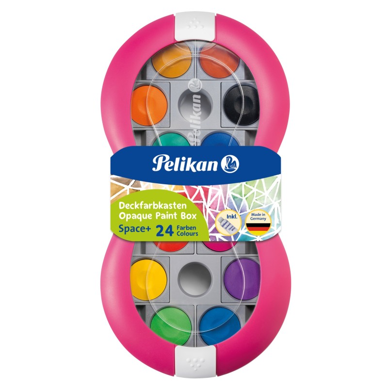 Pelikan Deckfarbkasten Space+ · 24 Farben und Deckweiß · magenta Pelikan Deckfarbkasten Space+ · 24 Farben und Deckweiß · magenta