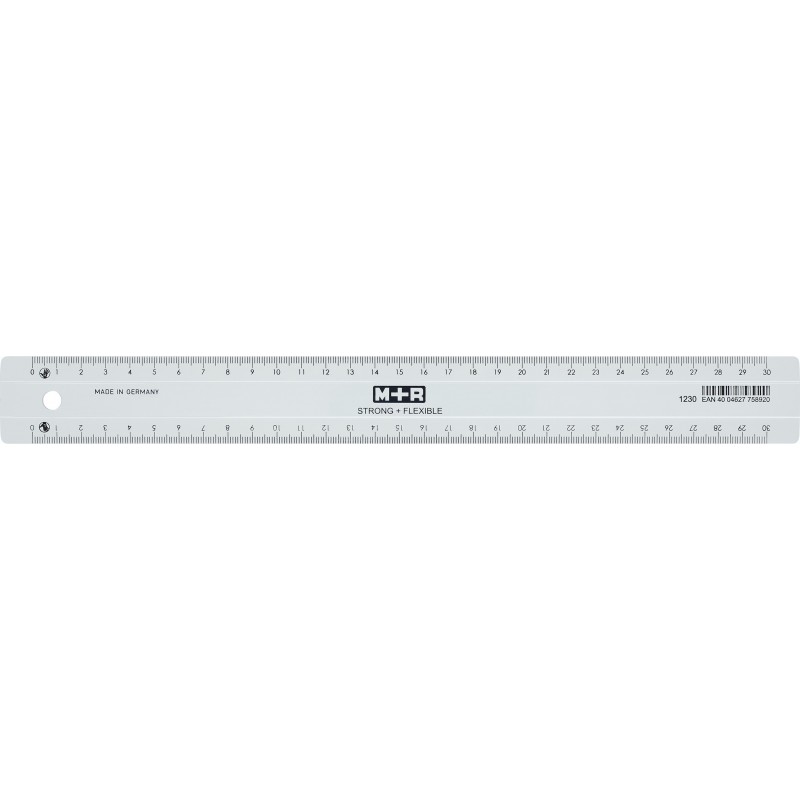 M+R Lineal · kurz · 30 cm · Links-/Rechtshänder geeignet M+R Lineal · kurz · 30 cm · Links-/Rechtshänder geeignet