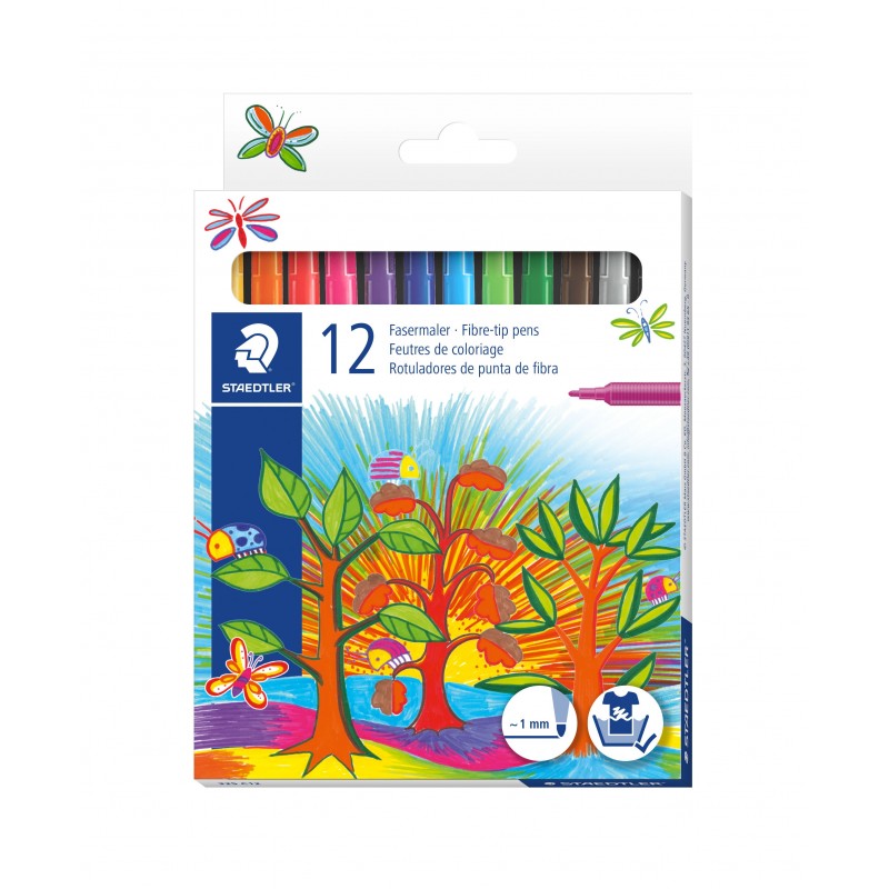 STAEDTLER® Fasermaler Noris® · 12 Farben STAEDTLER® Fasermaler Noris® · 12 Farben