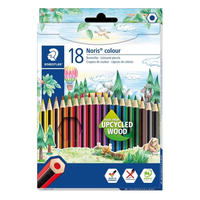 STAEDTLER® Buntstifte Noris®colour 185 · 18 Farben · Holzstifte STAEDTLER® Buntstifte Noris®colour 185 · 18 Farben · Holzstifte